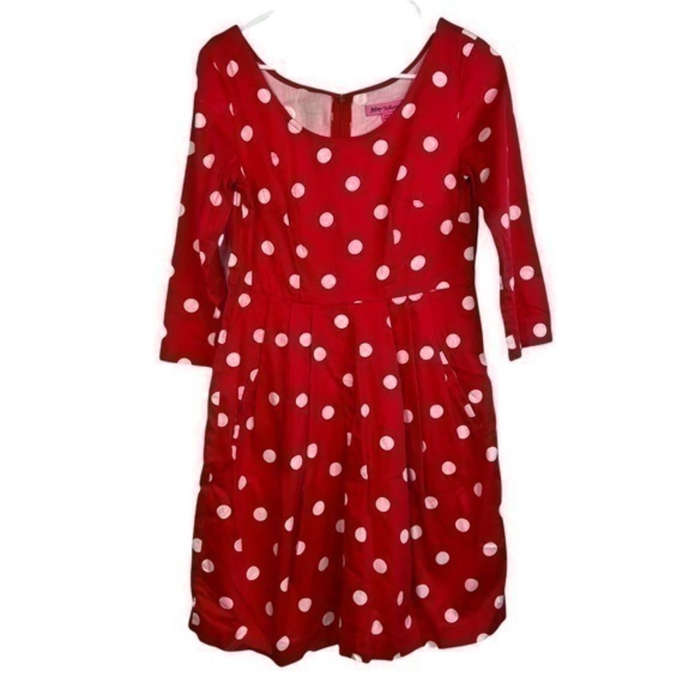 Betsy Johnson Girls Polka dot Red White Dress size 4